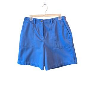 Talbot's Women's Classic Shorts Hydrangea Blue Cotton Sz 12